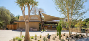 rhinos savanna nutrition center building